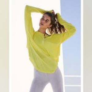Free people movement Women's Yellow Twice As Nice Henley